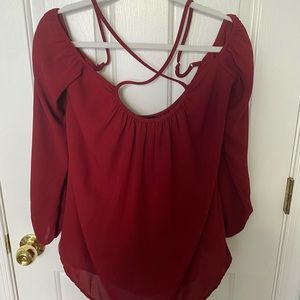 Red blouse